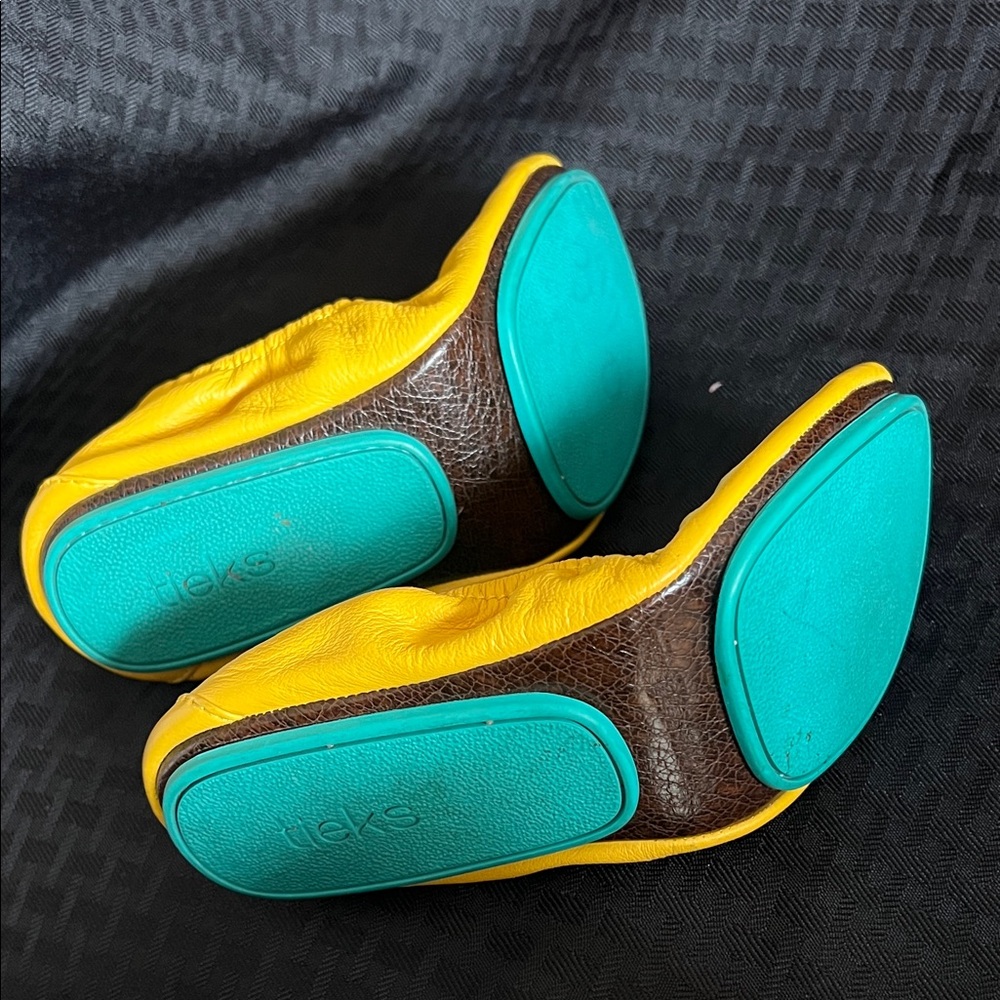 Tieks Mustard Yellow Ballet Flats - Picture 4 of 8